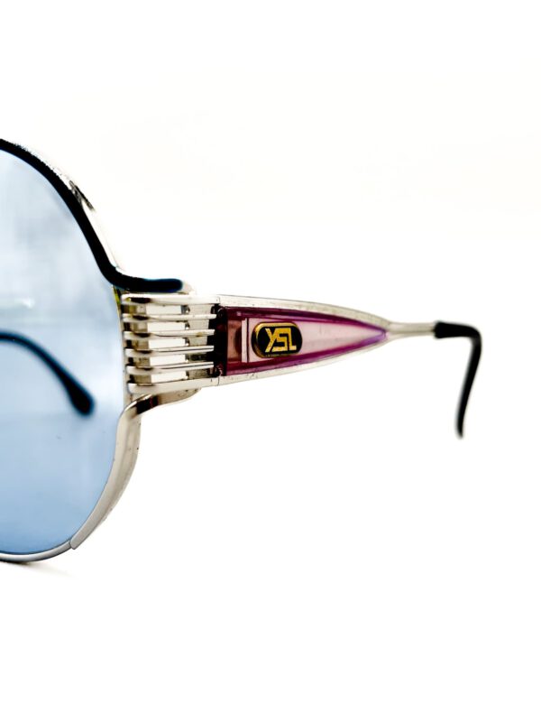 vintage yves saint laurent chrome 80s sunglasses made in japan 31 9613