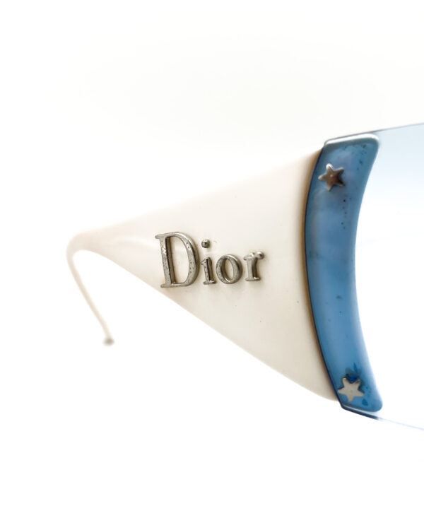 vintage christian dior ski mask y2k 00s iconic white blue lens dior ski 63