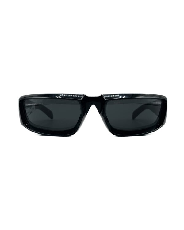 vintage prada sunglasses y2k shape black lenses spr25Y black color luxury eyewear sunglasses limited0