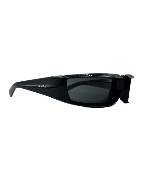 vintage prada sunglasses y2k shape black lenses spr25Y black color luxury eyewear sunglasses limited2