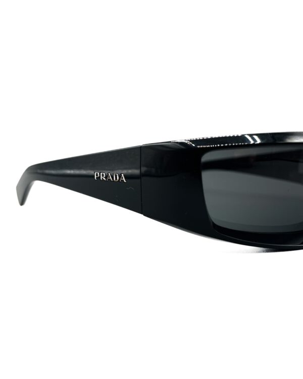 vintage prada sunglasses y2k shape black lenses spr25Y black color luxury eyewear sunglasses limited3