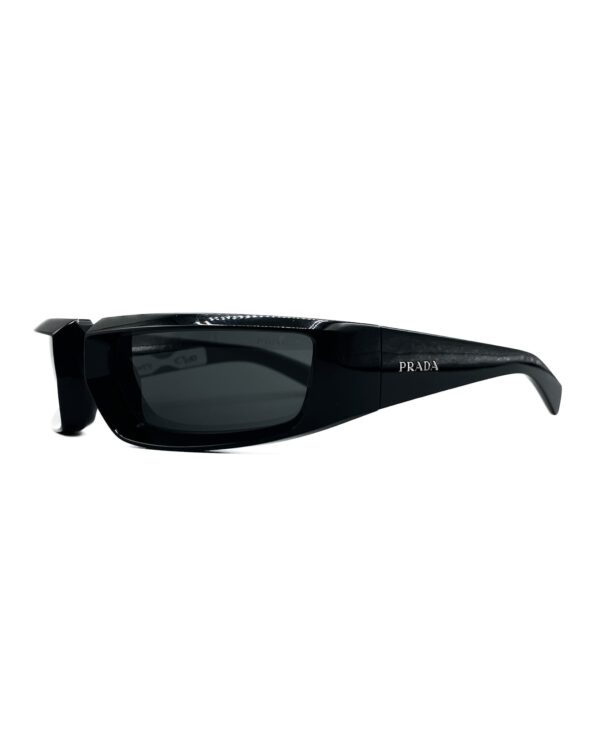 vintage prada sunglasses y2k shape black lenses spr25Y black color luxury eyewear sunglasses limited4