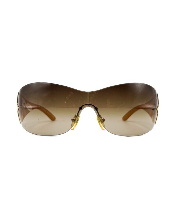 vintge prada sunglasses y2k shape brown lenses spr72G orange color luxury eyewear sunglasses limited1