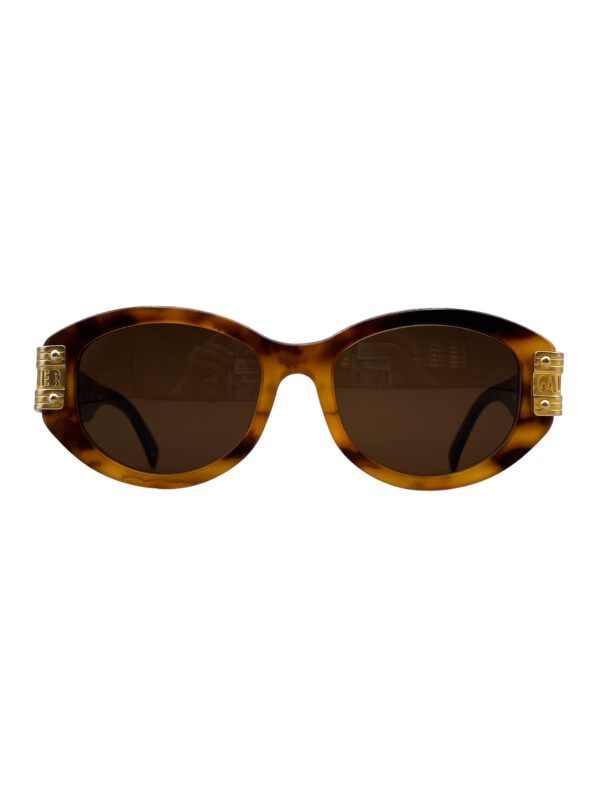 vintage jean paul gaultier sunglasses steampunk tortoise black gold 56 2