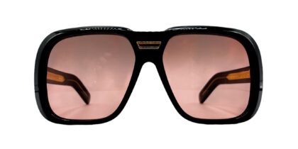 gucci dapper dan sunglasses pink lenses black golden rhinestone4