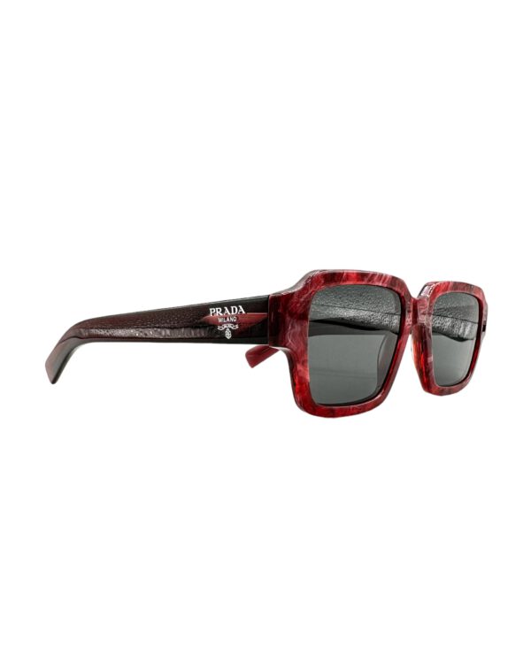 vintage prada sunglasses made in italy spr 02z red marble print exclusive eyewear2