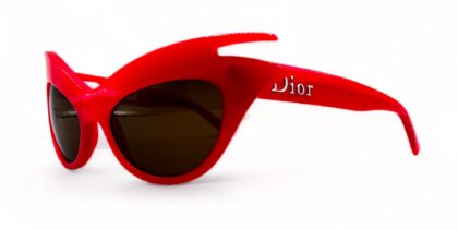 vintage christian dior miss dior chery sunglasses red color grey lenses4