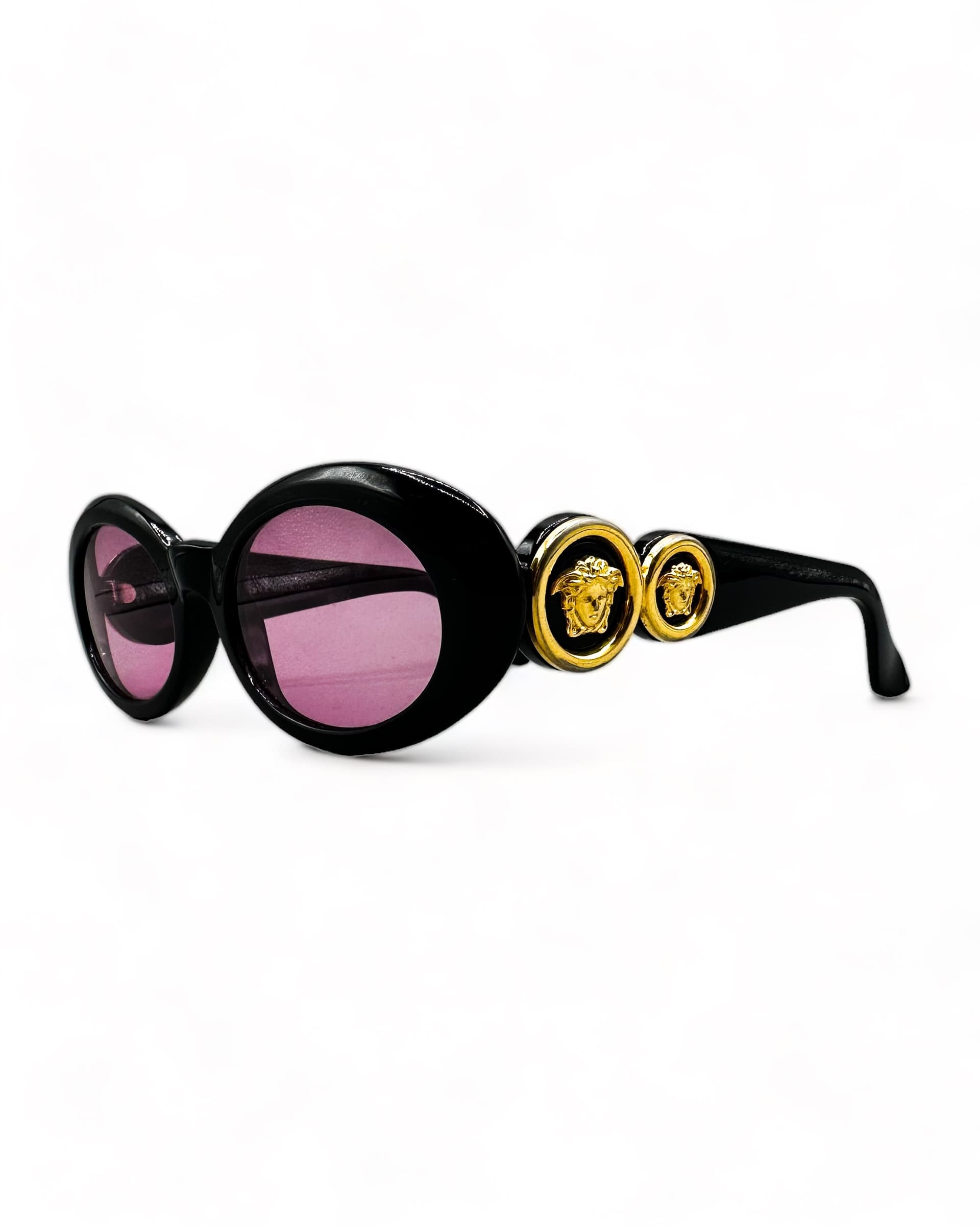 Versace sunglasses black store gold