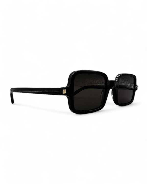 vintage saint laurent square sunglasses black color grey lenses SL 3322