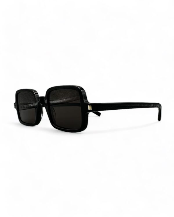 vintage saint laurent square sunglasses black color grey lenses SL 3323