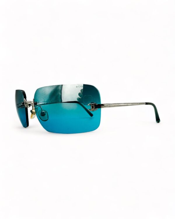 vintage chanel sunglasses nineties coco blue gradient chrome 40170