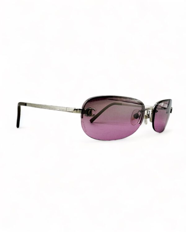 vintage chanel sunglasses nineties coco pink gradient chrome 40022